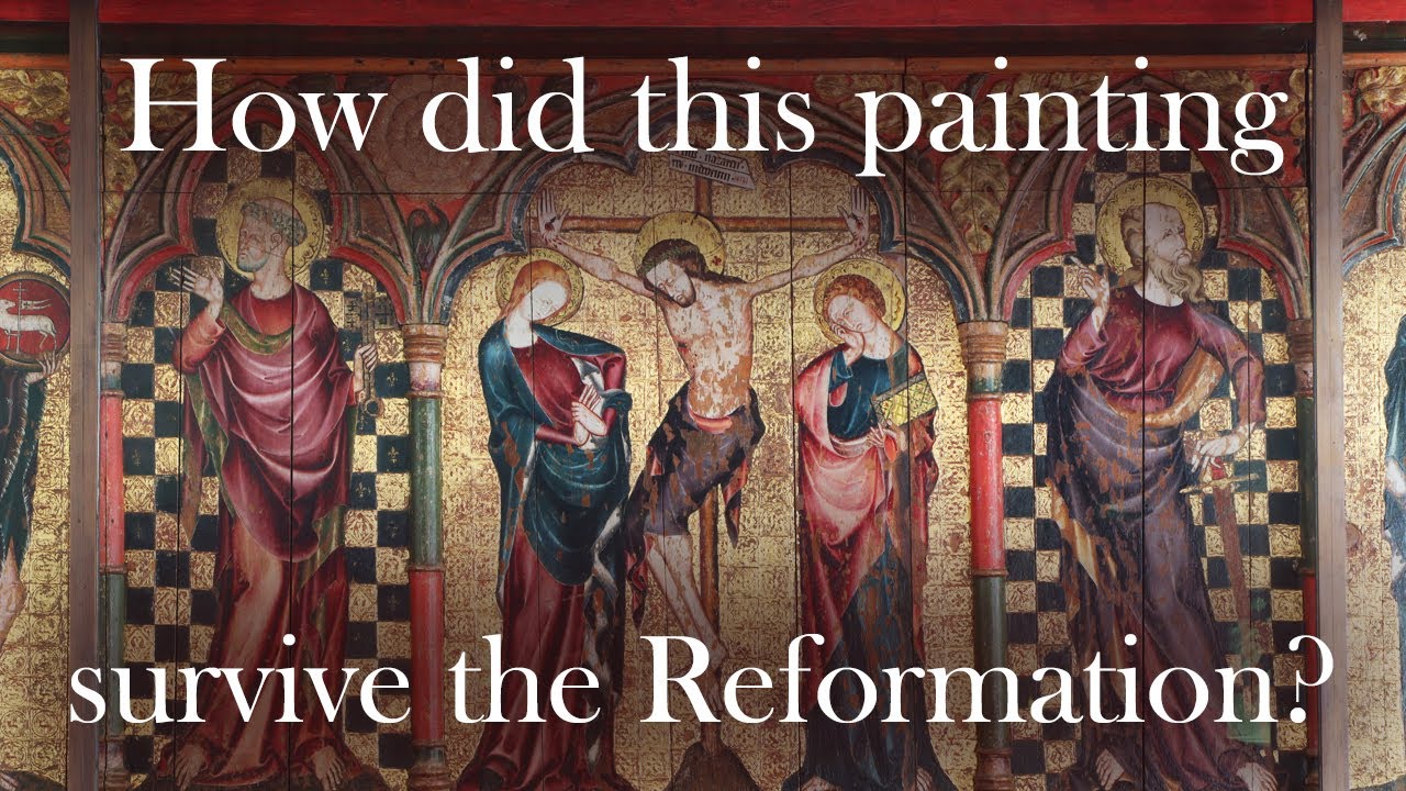 How did this painting survive the English Reformation?