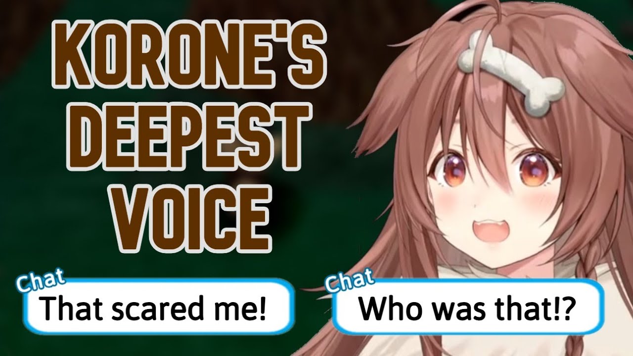 Korone's Deepest Voice Caught Everyone Off Guard [Hololive]