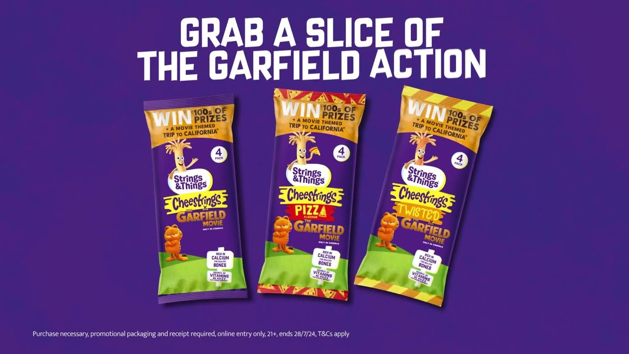 Strings & Things Advert with Garfield Promo 2024