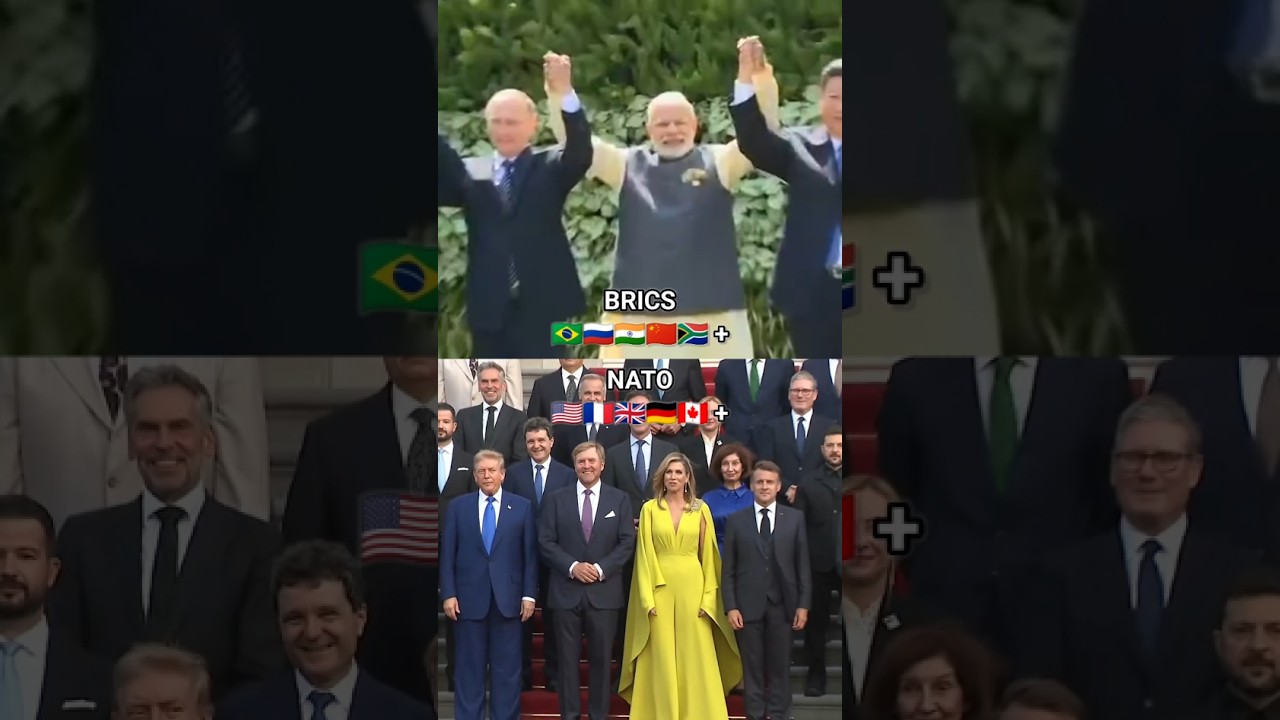 BRICS 🇧🇷🇷🇺🇮🇳🇨🇳🇿🇦 + AND NATO 🇺🇲🇫🇷🇬🇧🇩🇪🇨🇦 + | WHICH ONE YOU CHOSE?😎 #shorts #edit #brics #nato #g7