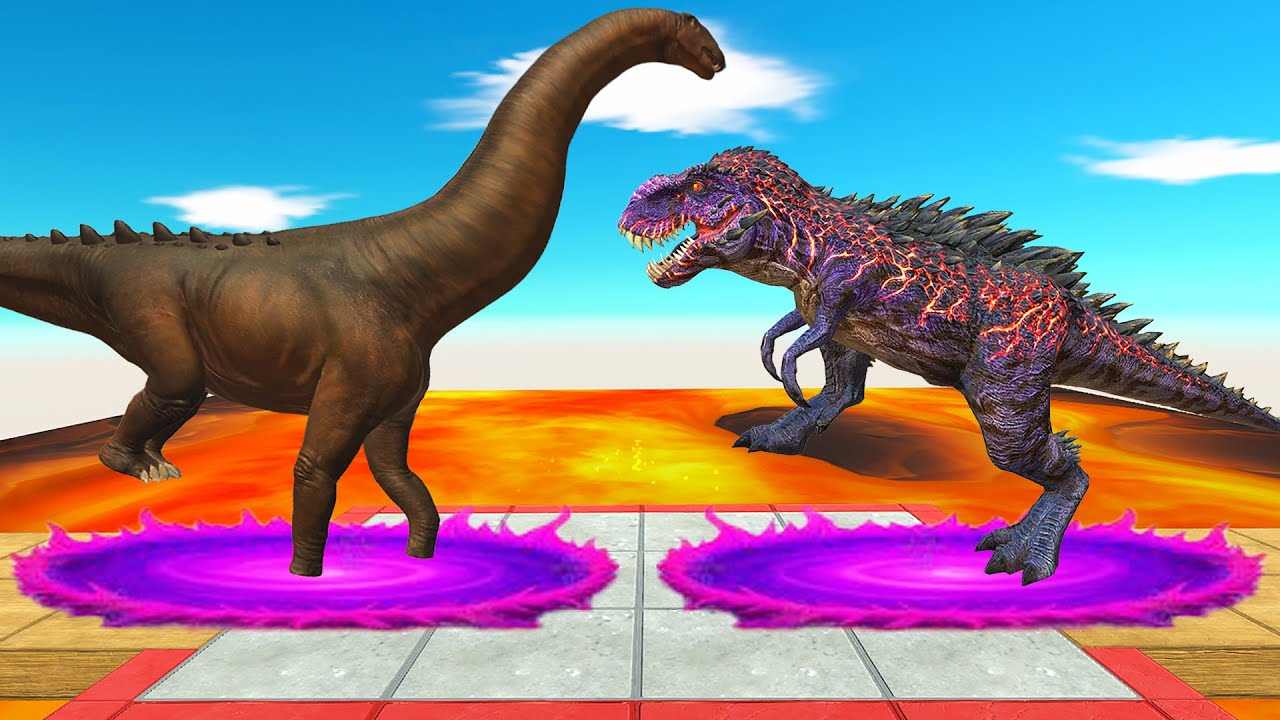 Evolution of Carnivorous vs Herbivorous Dinosaurs - Animal Revolt Battle Simulator