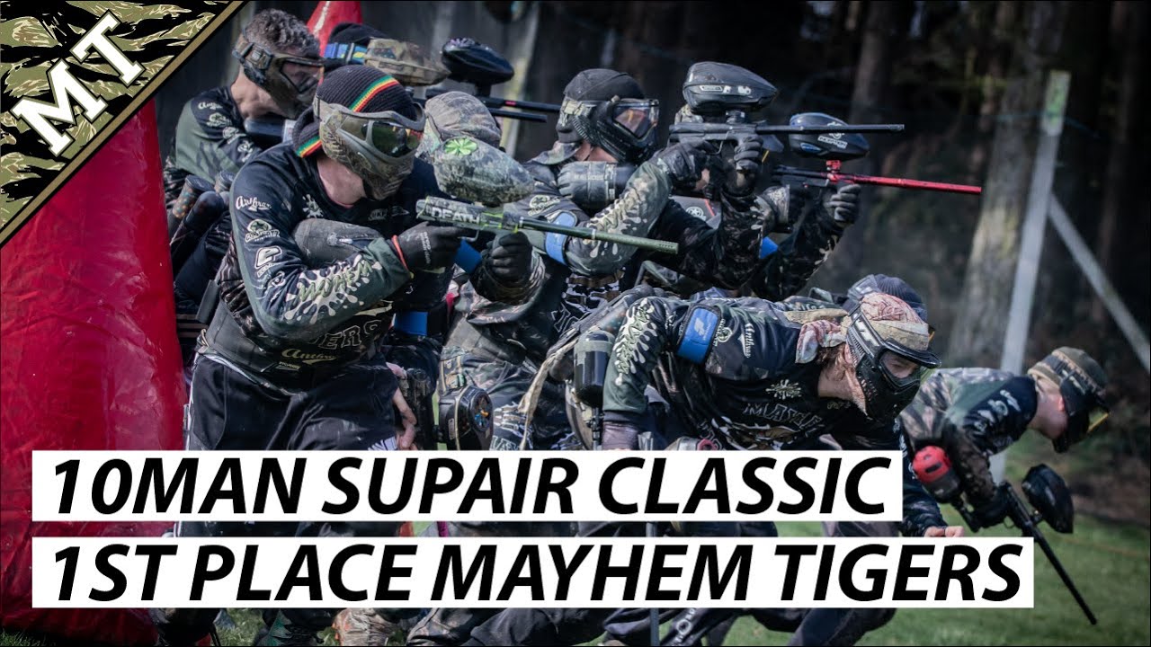 10man Classic Supair - 🏆🥇Mayhem Tigers 1st Place - Mechanical Paintball action at the ECPL