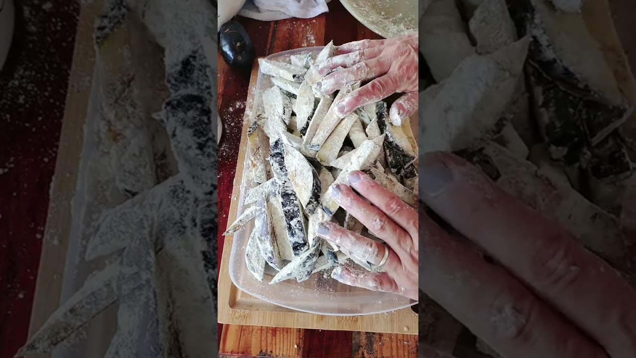 Berinjela crocante #receitas #berinjela#plantas##vidanaroca 