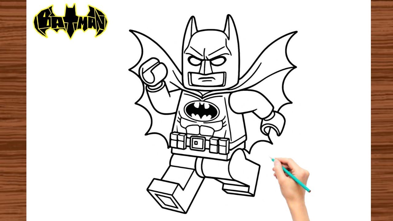 Lego Batman 3 Drawing, Painting & Coloring For Kids and Toddlers_ Kids Art | How To Draw Batman 