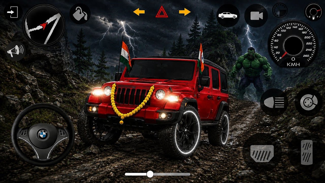 Modified❤️Mahindra Thar Car Games: Indian Cars (Gadi Wala Game) - Car Game Android Gameplay 2026