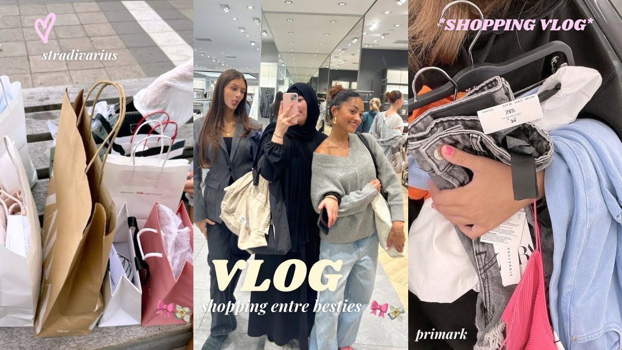 vlog | shopping d’hiver entre copines 🎀❄️💸
