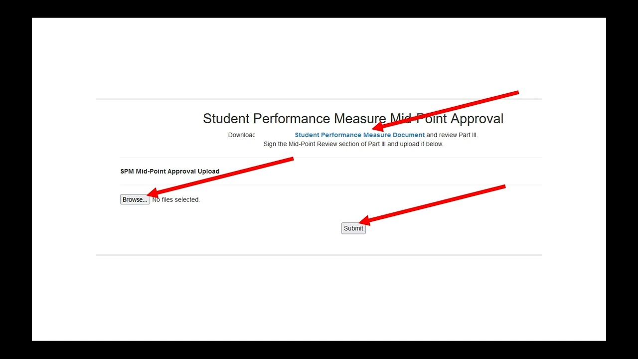 Student Performance Measure Upload Instructions for Administrators