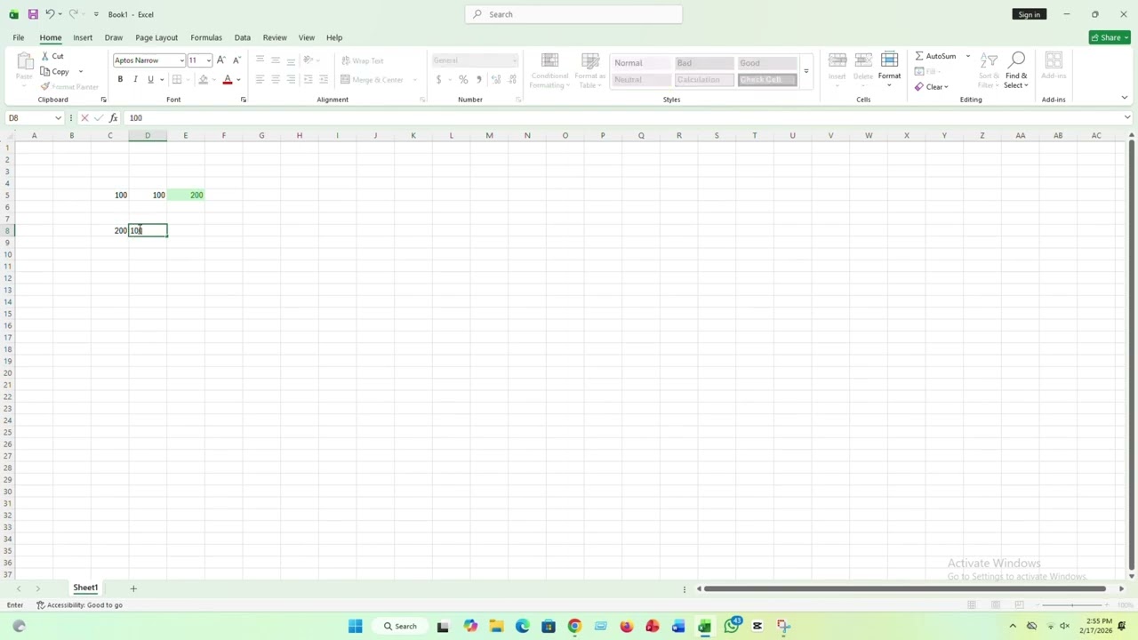 MS Excel Basic Formula | Addition, Subtraction, Multiplication & Division