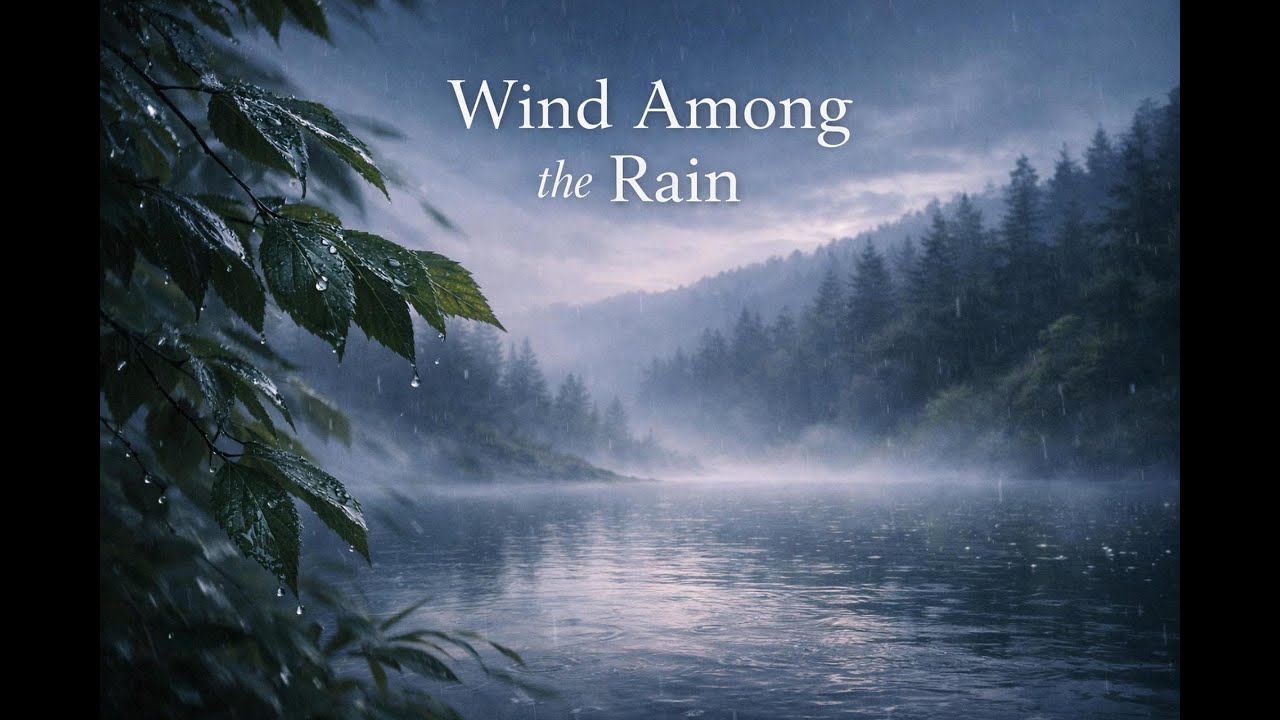Wind Among the Rain - 59 min Relaxing Rain & Piano Music for Deep Focus, Calm, Chill