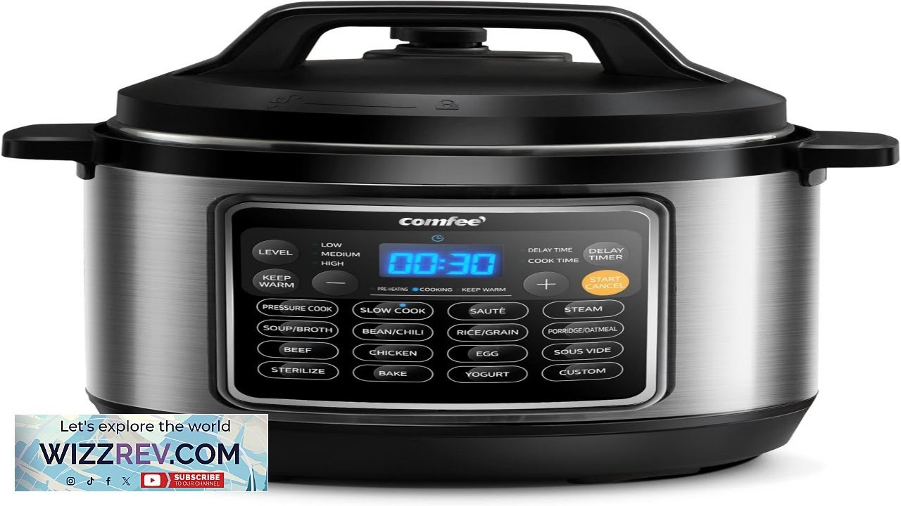 COMFEE 16 in 1 Electric Pressure Cooker Instant Multi Cooker Olla de