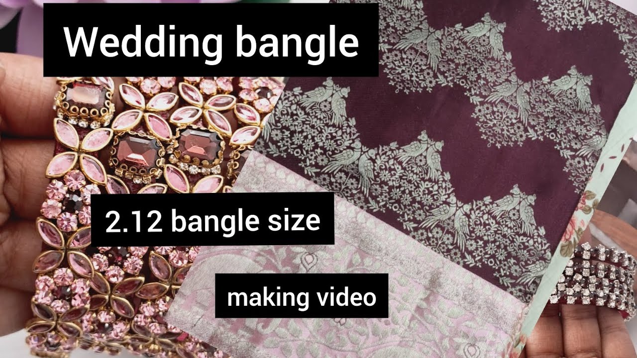 Bridal set/Muhurtham bangles making video/silver zari thread bangles/2.12 size 
