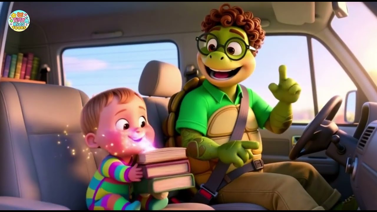Turtle’s Cozy Story Van 🐢🚐📖 | Bedtime Stories for Kids | Calm Learning & Relaxing Video