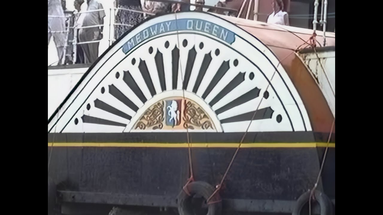 P.S. Kingswear Castle takes us from Strood Pier to visit P.S. Medway Queen at Damhead Creek in 1994