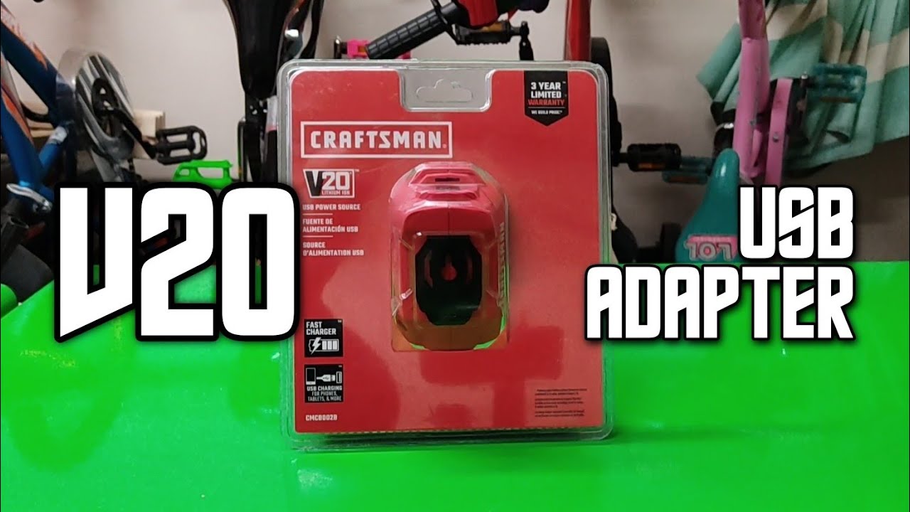 Craftsman 20 Volt USB Battery Adapter CMCB002B