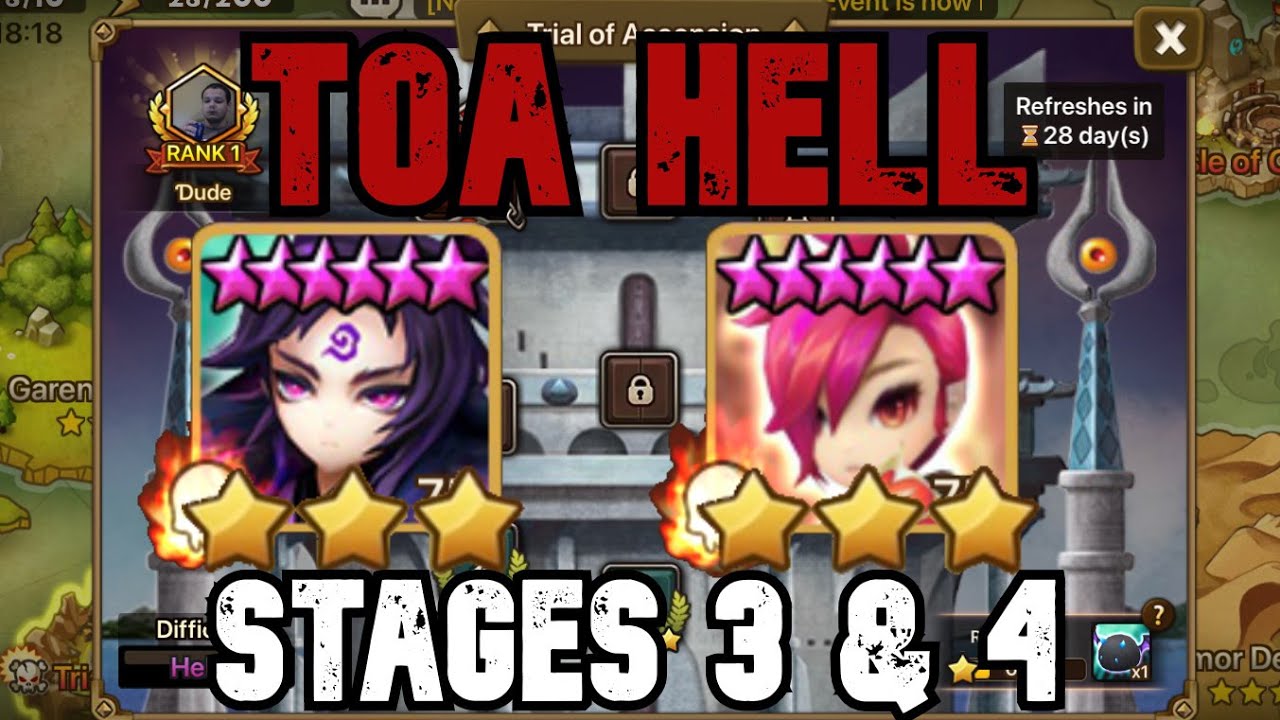 TOA HELL STAGES 3 & 4 - MOOKWOL & ASTAR - MARCH 2022