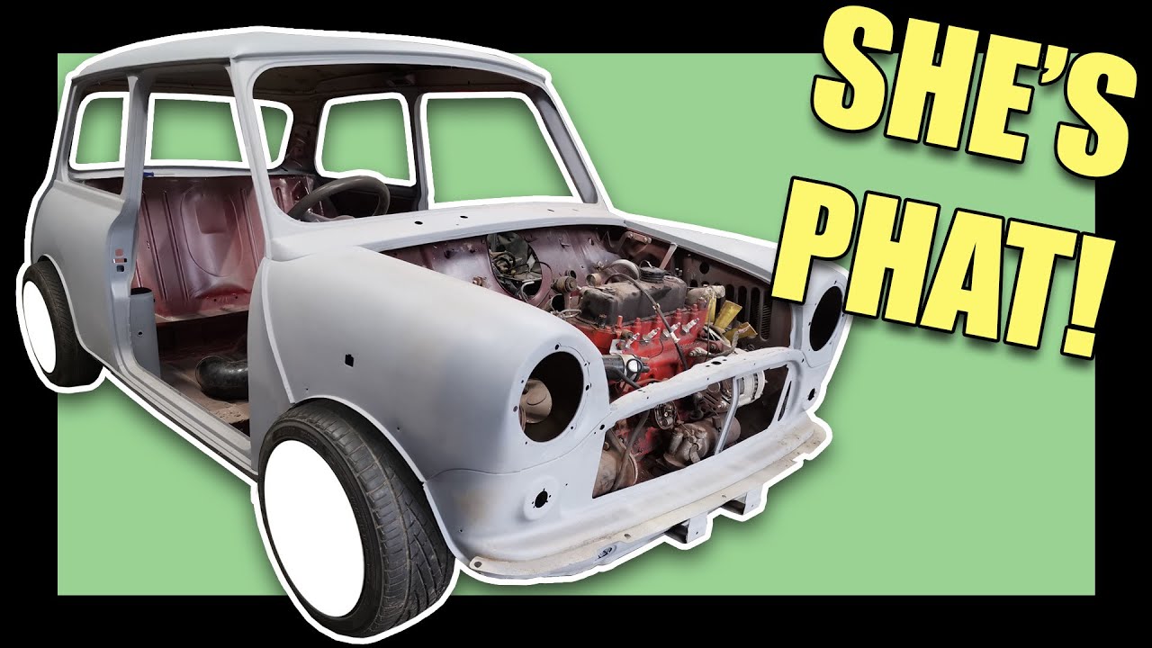 Classic Mini Project Episode #2 | New Wheels Test Fitted & Engine Removed