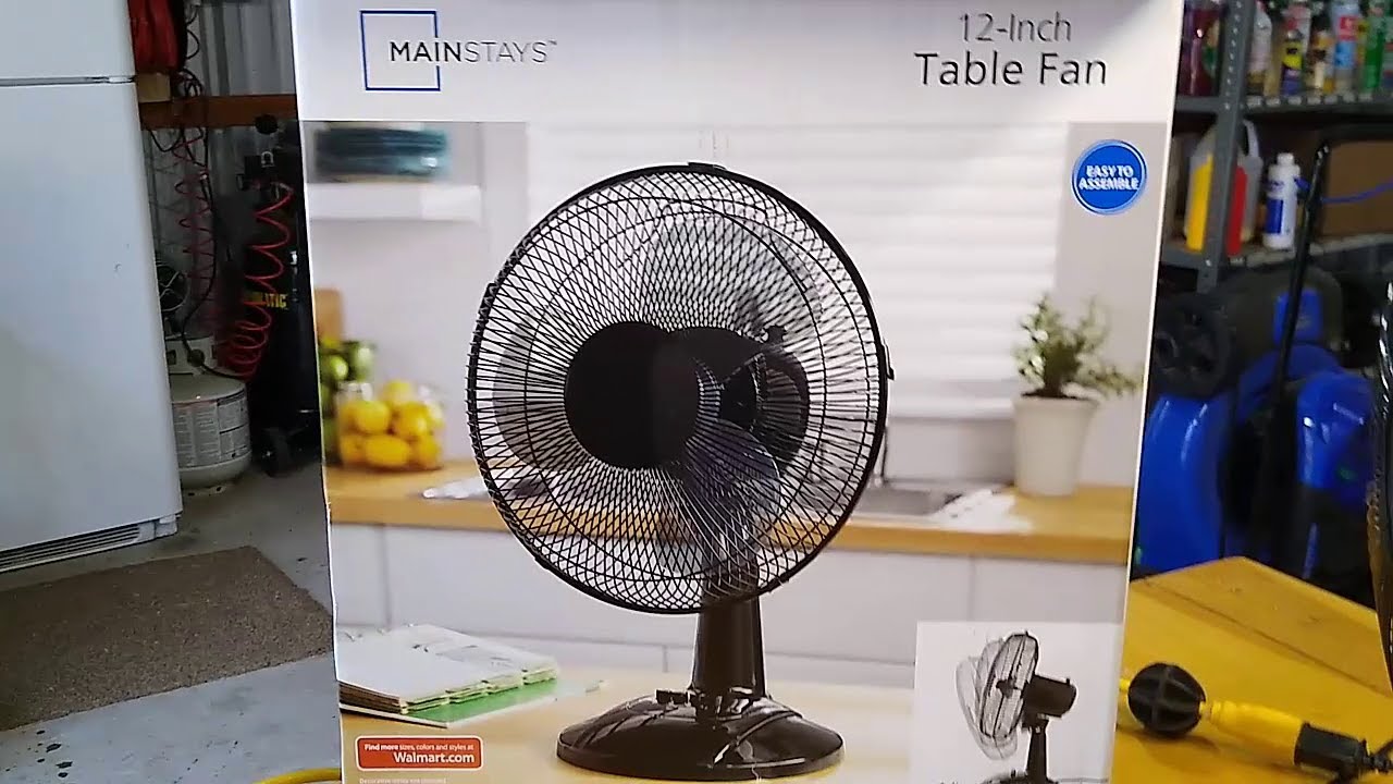 Mainstay Oscillating Fan (Unbox and Assemble)