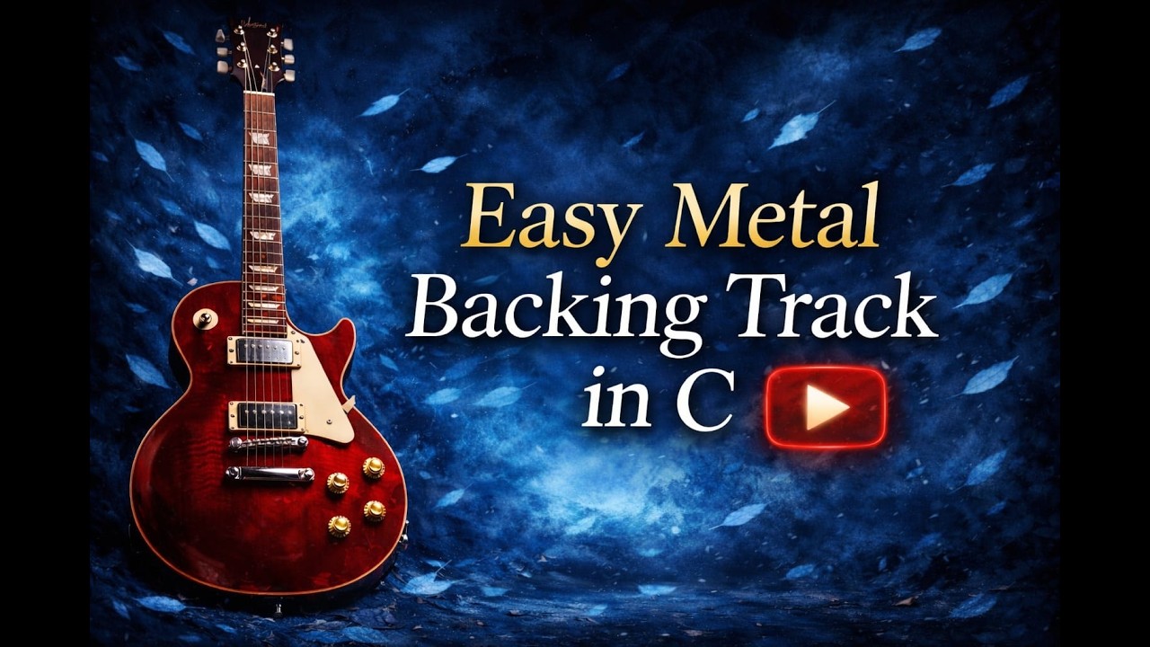 Easy Metal Backing Track in C | Modern Jam Track
