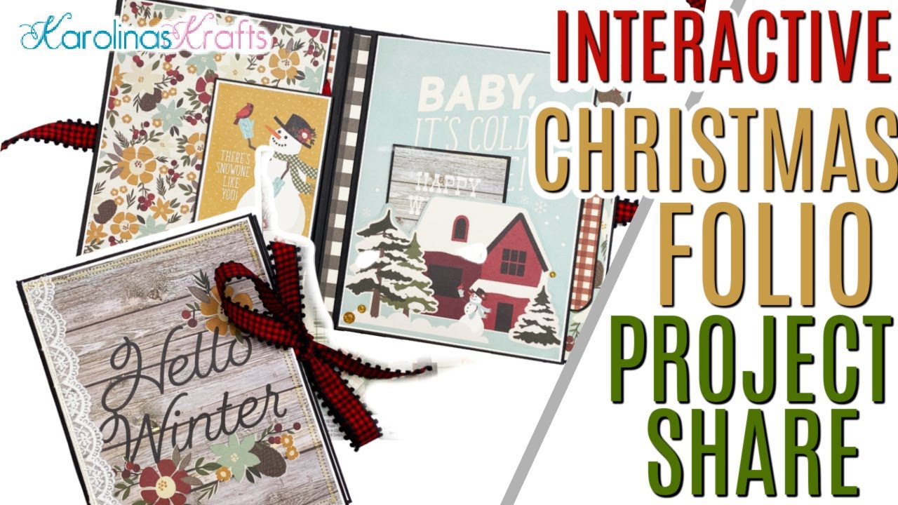 Interactive Folio using Winter farmhouse 6x8 Paper Project Share and Tutorial