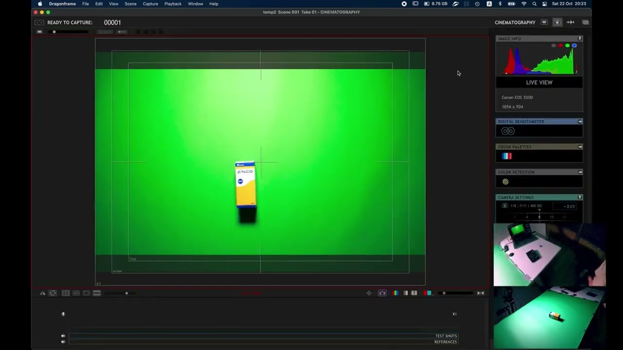 Как снимать стоп-моушен анимацию в Dragonframe. Короткий фрагмент из первого урока курса.