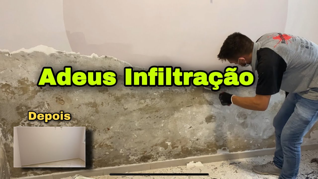 Como combater INFILTRAÇÃO próximo ao RODAPÉ sem quebradeira