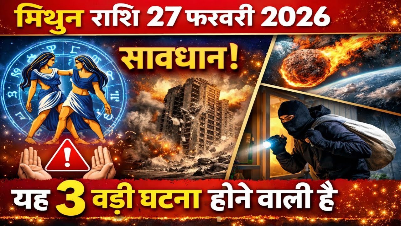 मिथुन राशि 27 फरबरी 2026 यह 3 बड़ी घटना होने वाली है | Mithun Rashi 