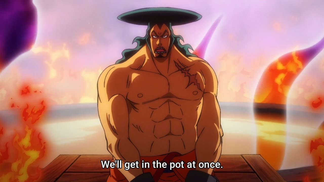 Oden jump into boiling oil [ One Piece  Episode 973 ]