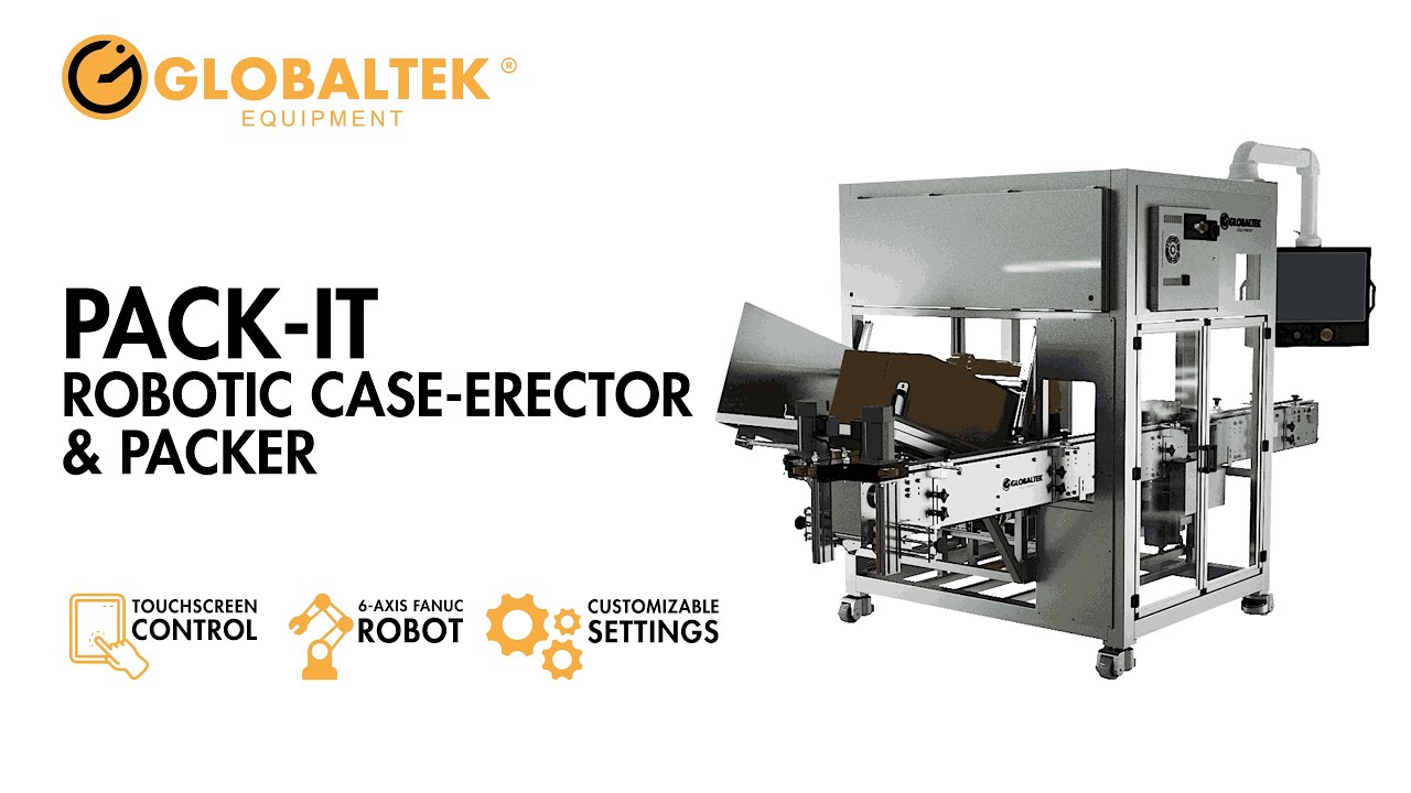 GLOBALTEK® Pack-It Robotic Case-Erector & Packer