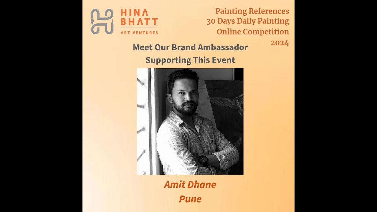 Watercolour Portrait demo  by Amit Dhane for Hina Bhatt Art Ventures