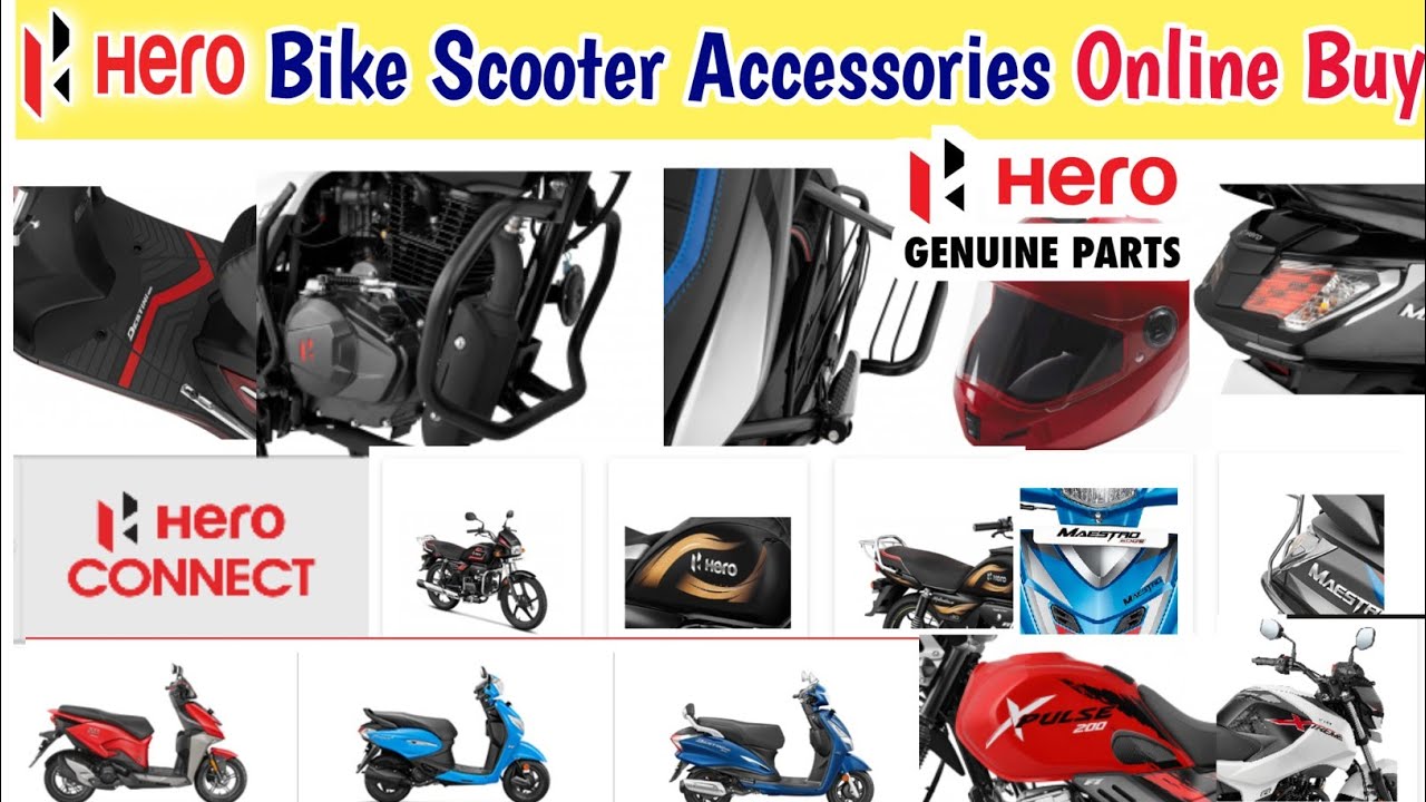 Hero Bike Accessories And Parts Online purchase || hero parts online purchase