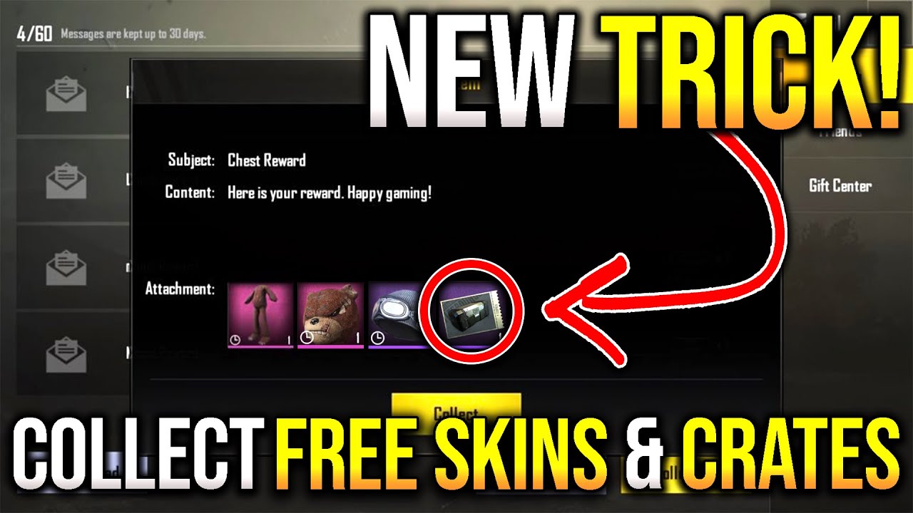 EVERYONE CAN COLLECT FREE SKINS & FREE CRATE COUPONS IN PUBG MOBILE!