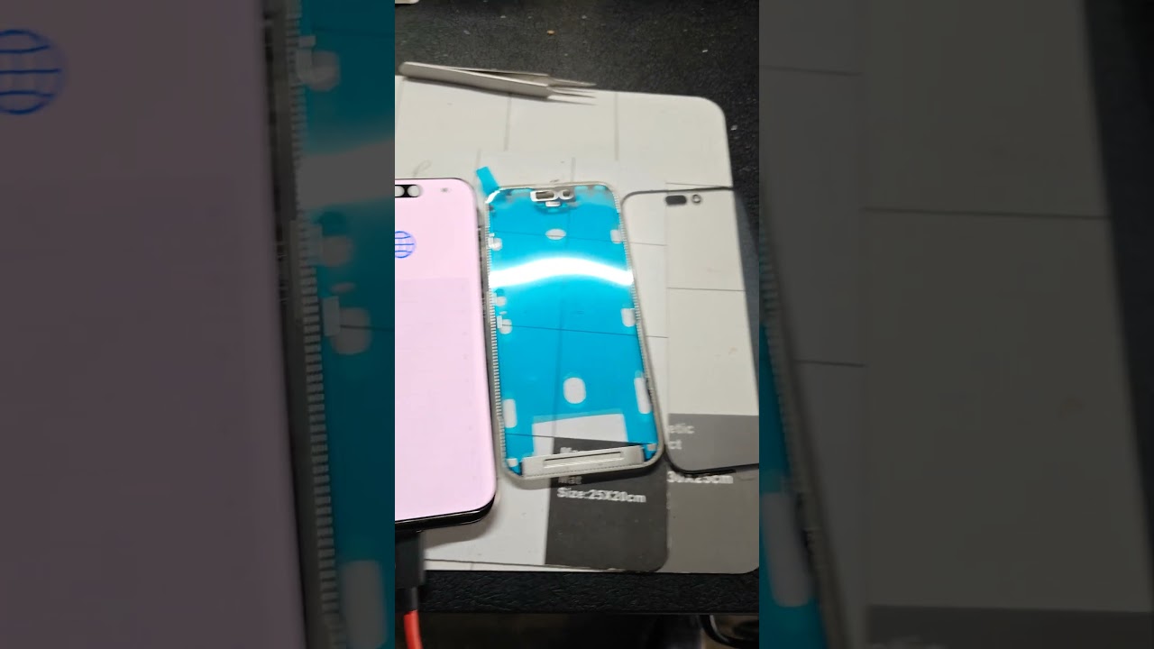 Iphone 15 pro front screen glass only repair service 