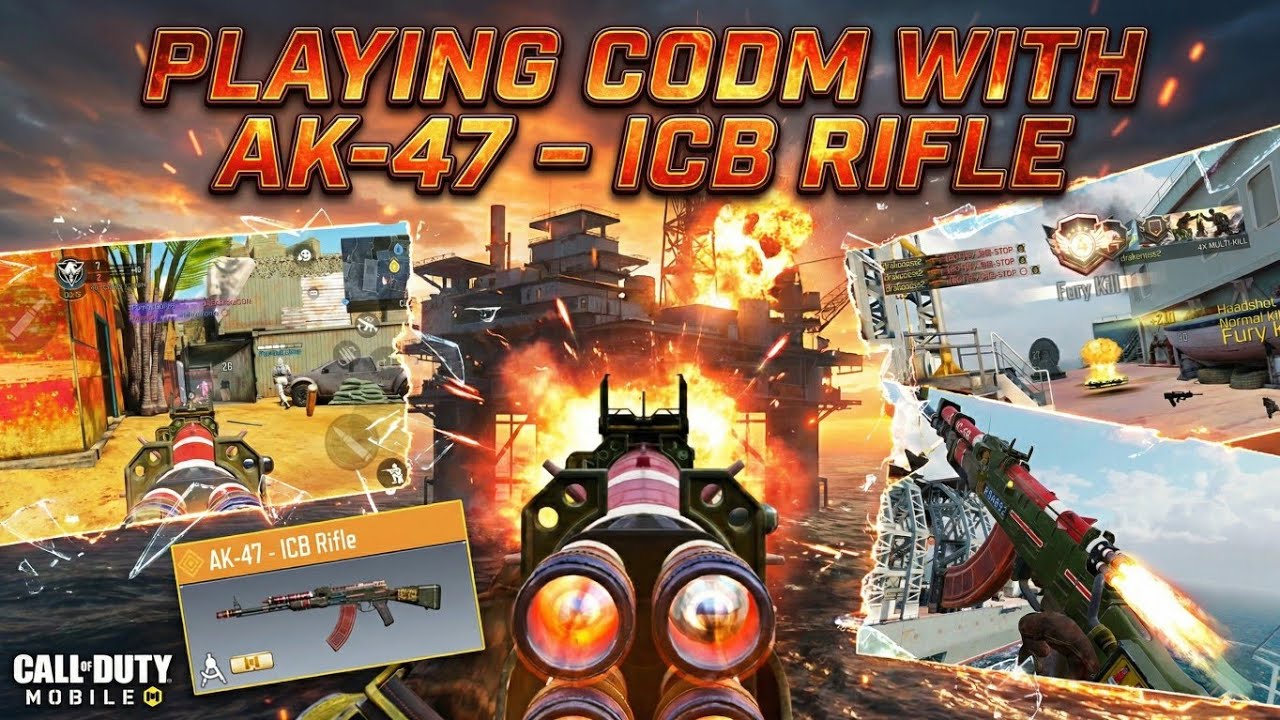 Playing CODM with legendary AK-47 – ICB Rifle 🔫💥