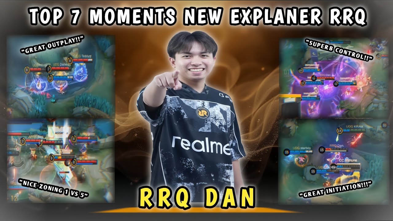 TOP 7 MOMENTS GAMEPLAY NEW EXPLANER RRQ HOSHI FROM PH! RRQ DAN! GREAT INITIATION EXP!
