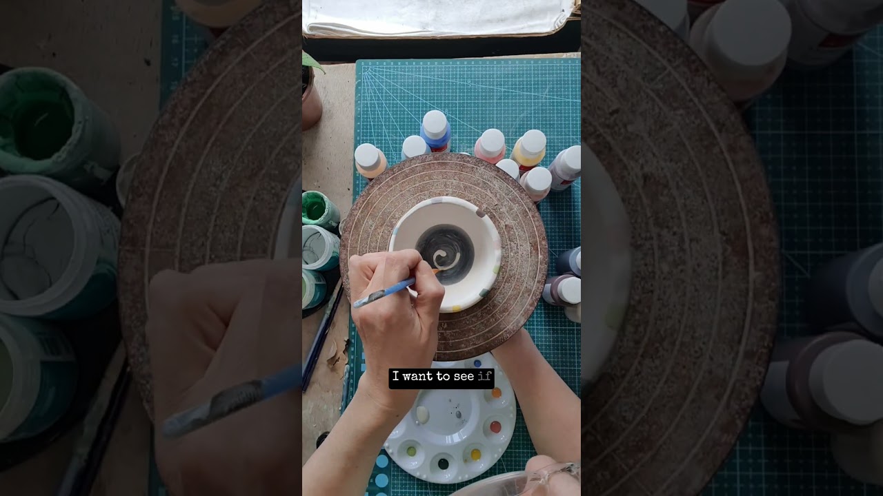 Testing Pasler art ceramic underglazes. 