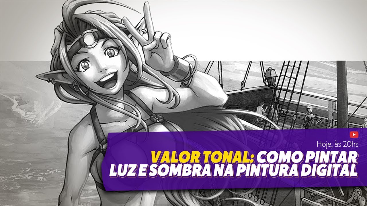 Valor Tonal - Como pintura luz e sombra na Pintura Digital