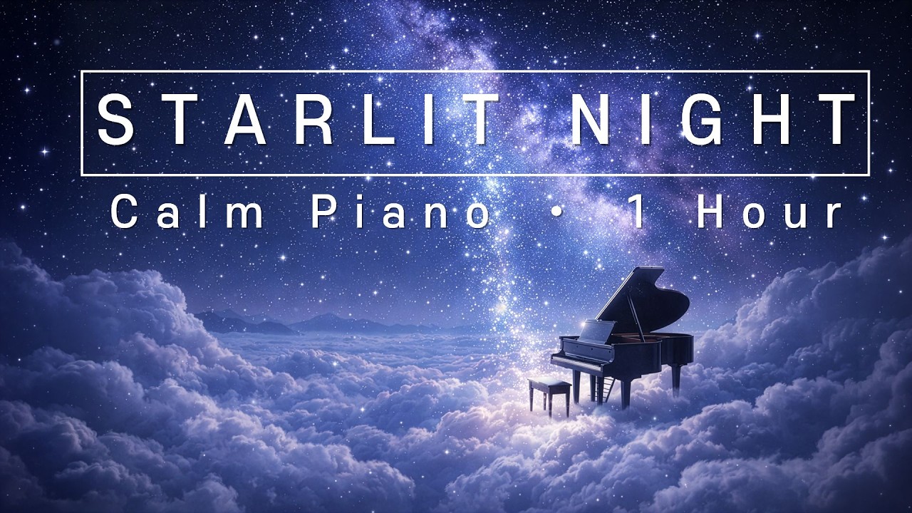 Starlit Night – 1 Hour Improvised Piano for Deep Sleep | 은하수 아래 구름 위의 피아노 1시간 즉흥 연주