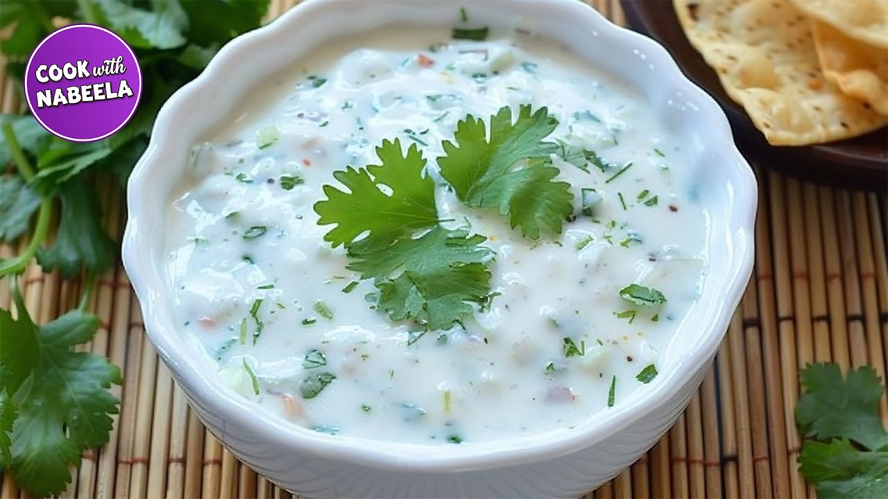 Cucumber Mint Raita Recipe by Cook with Nabeela