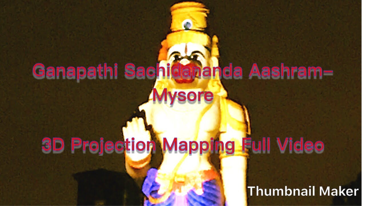 Mysore SGS- 3D Hanuman chalisa projection mapping