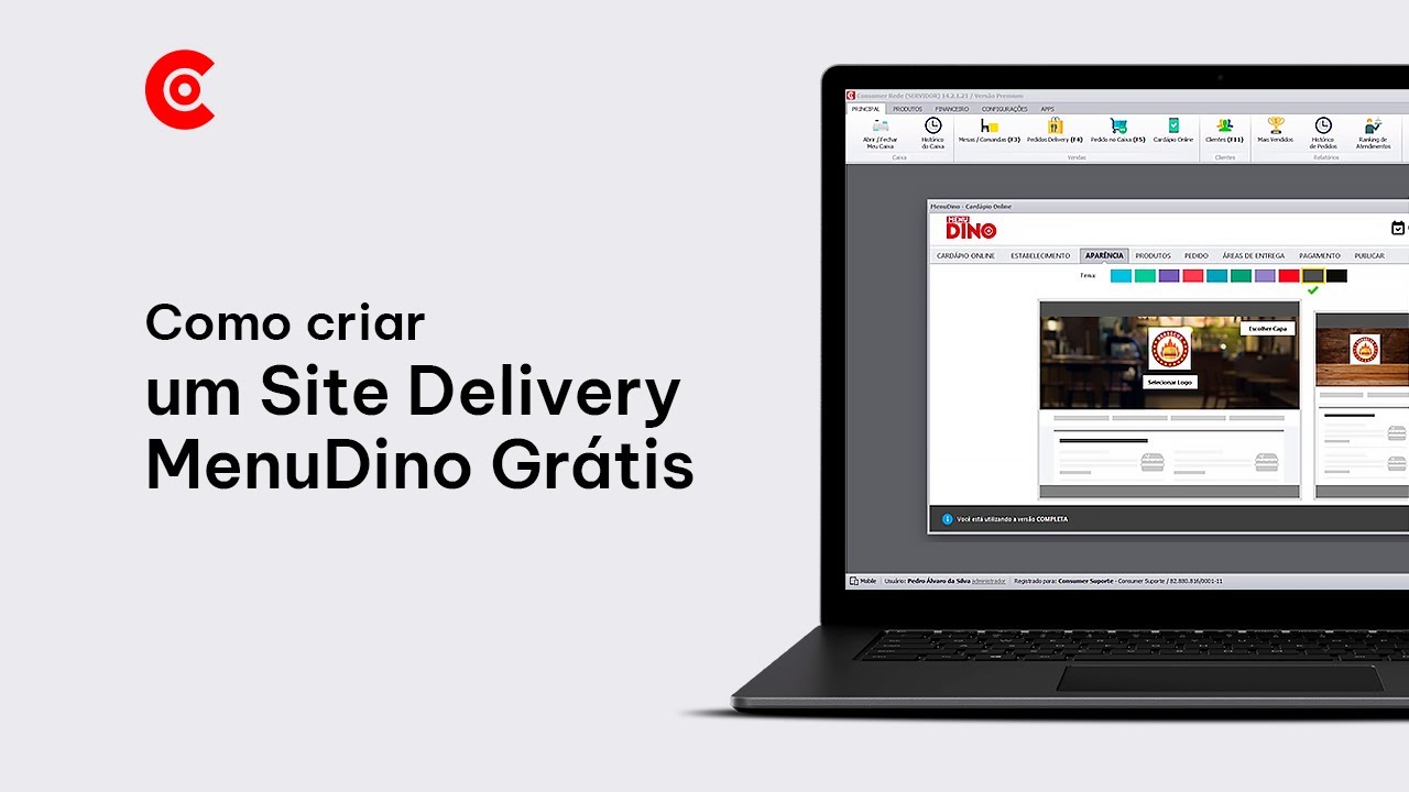 Como Criar um Site Delivery MenuDino Gr&aacute;tis? | Suporte Consumer