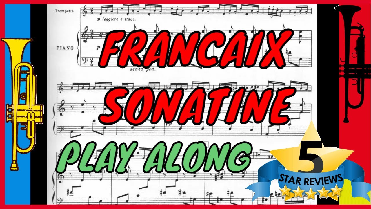 Francaix - Sonatine 1. Prelude (Backing track, Play along, Accompaniment)