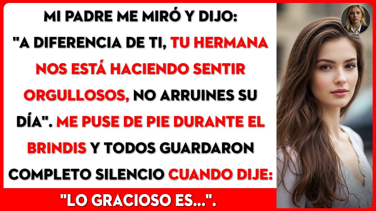 La familia me dijo que me callara en la boda de mi hermana, a diferencia de ti, ella nos llena...