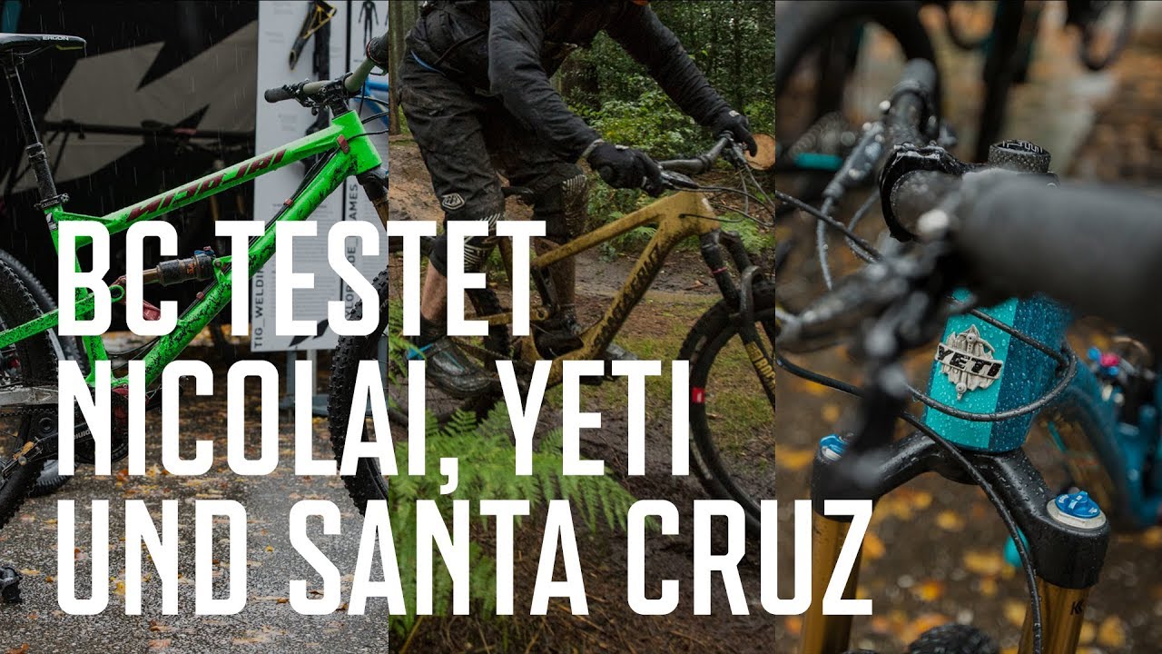 MTB Testival in Aachen mit Nicolai, Santa Cruz und Yeti