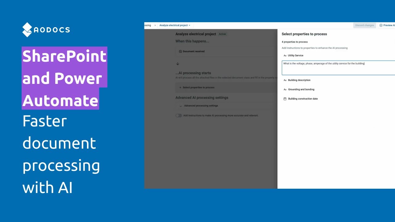 SharePoint and Power Automate: Faster document processing with AI
