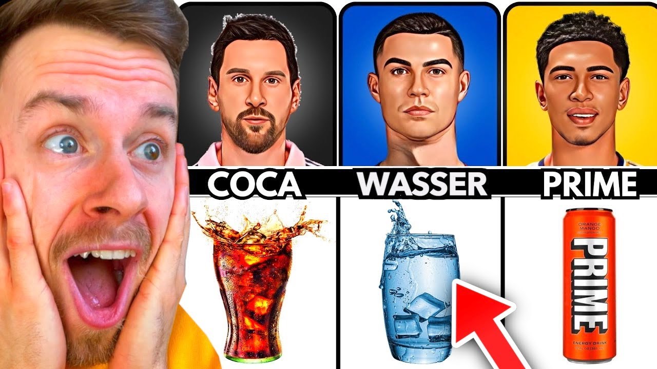 DAS TRINKEN CR7, Messi & CO am LIEBSTEN! 👀🧃 (sehr wild!!)