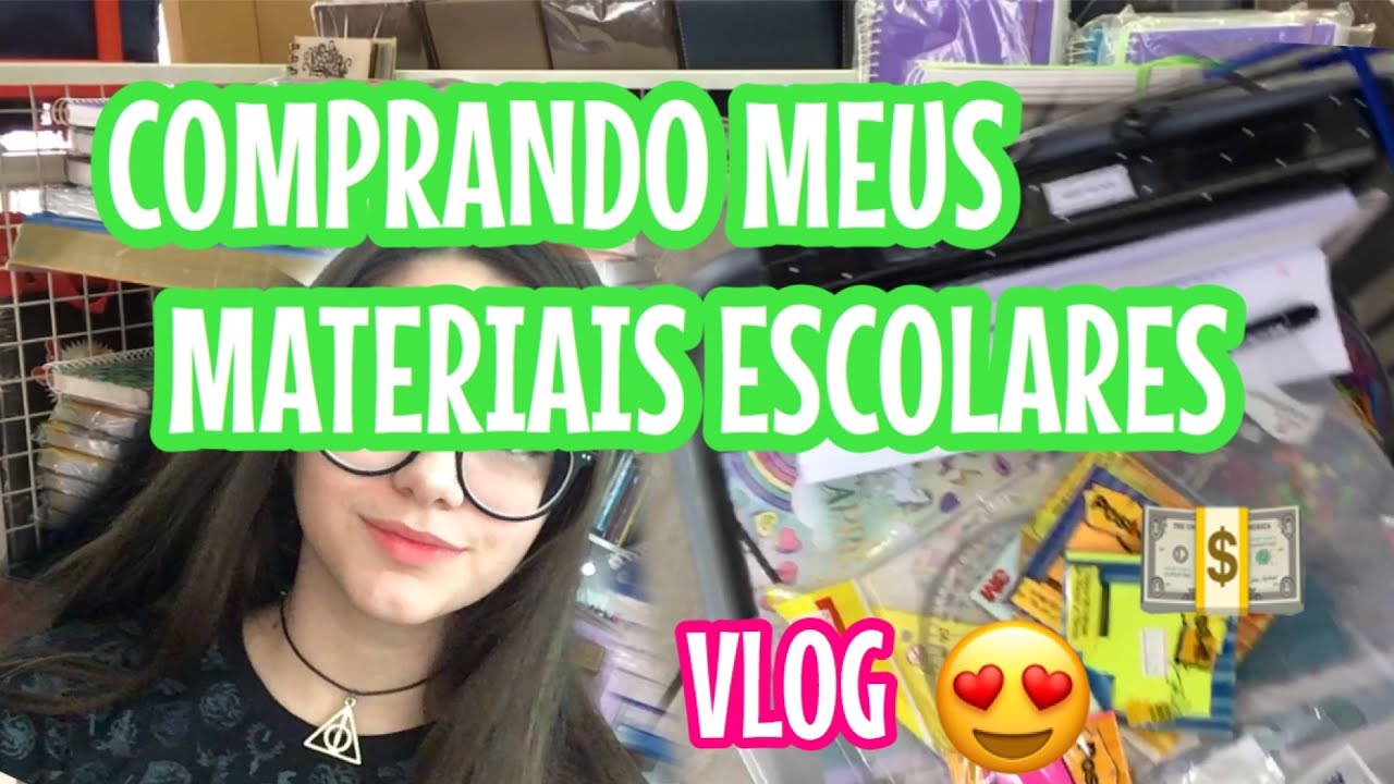 COMPRANDO MEUS MATERIAIS ESCOLARES 2018!!!💕|Lauraa Menezes