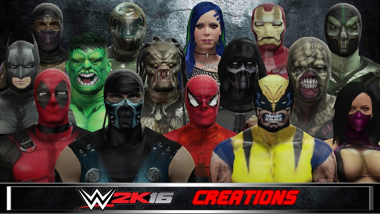 WWE 2K16 créations : Tout mes personnages