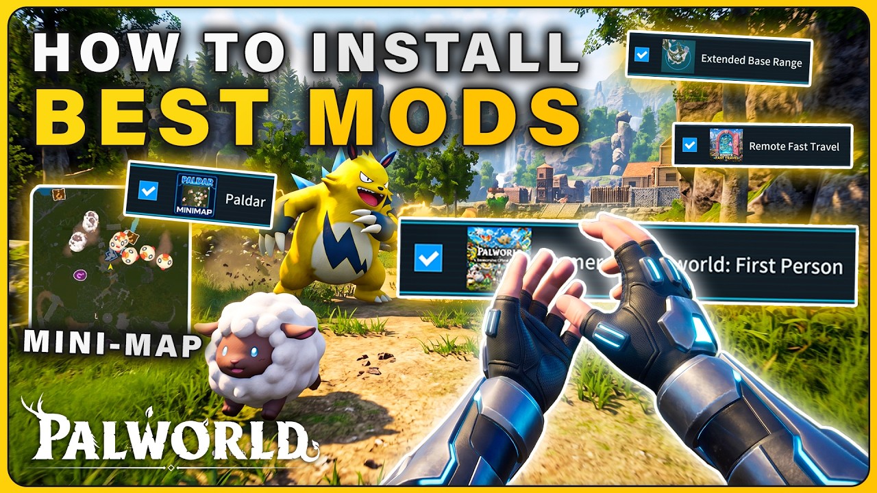 How to Mod Palworld 1.0 - First Person Mode, Mini Map and More!