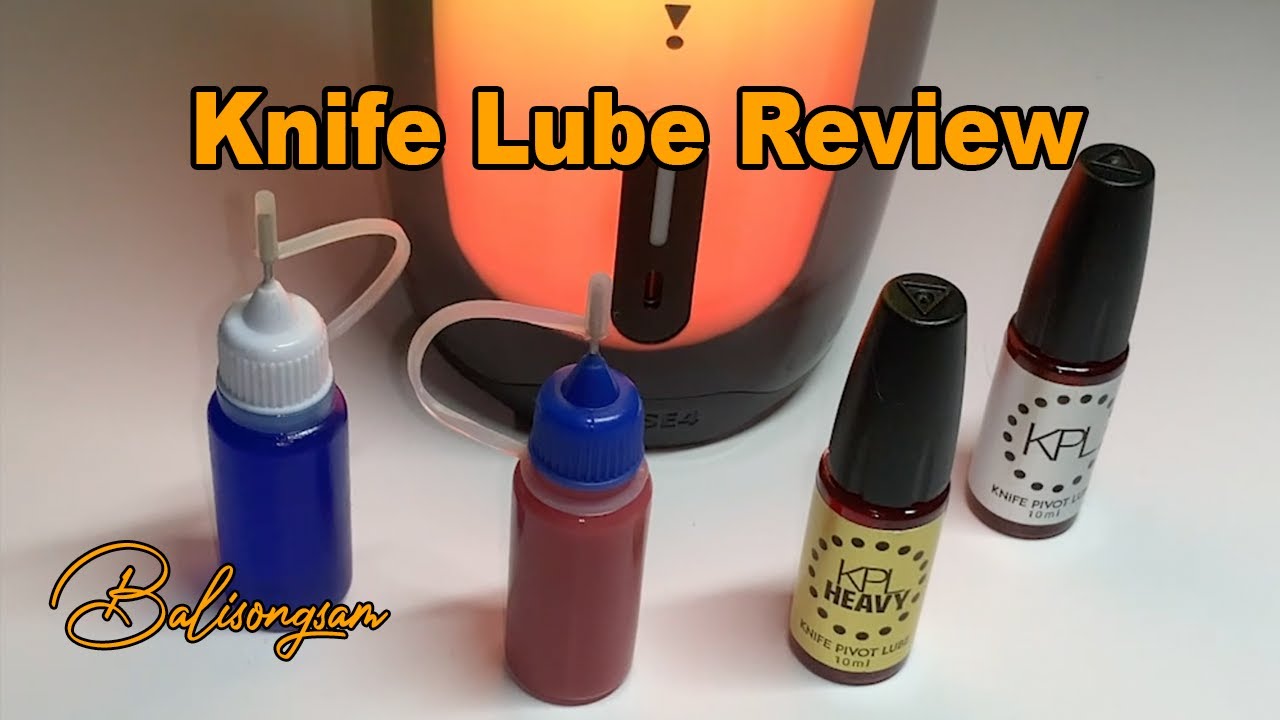 Knife Lube Comparison With Sound Tests!
