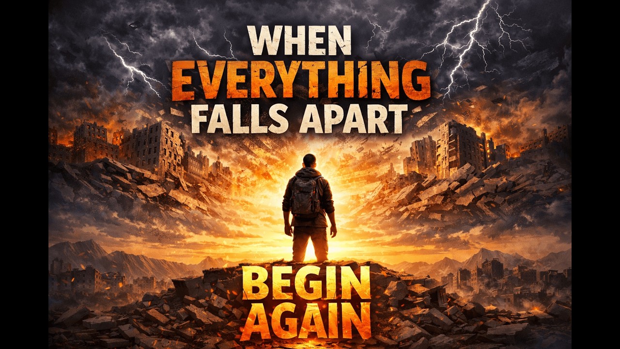 When Everything Falls Apart – Begin Again | Powerful Motivation 🔥🌅